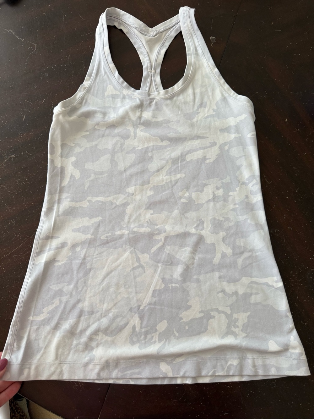 lululemon athletica White Camo Racerback Tank